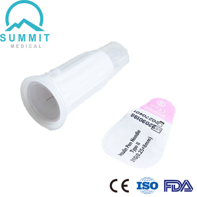 Sicurezza diabetica ultrasottile Pen Needle per le iniezioni comode, 31G 8mm, 100 pc