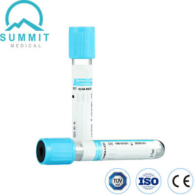 2.7 ml tubo di citrato di sodio, blu chiaro, con additivo di citrato di sodio al 3,2%