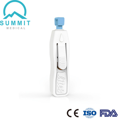 Lancette monouso di sicurezza auto per i sistemi diagnostici 21G 2.4mm 100/Box rosa di Vitro