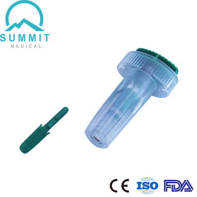 Lancetta 21G 1.8mm di sicurezza attivata bottone per il prelievo di sangue comodo