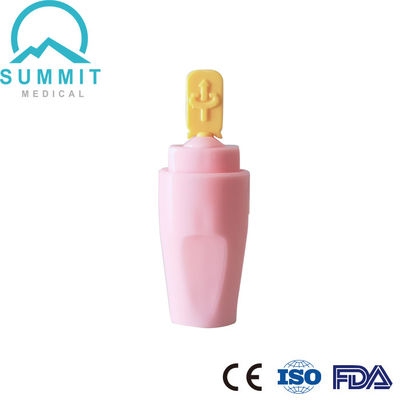 Gamma sterilizzato auto ritrattile Safety Lancet Aglio 21G 2.2mm Giallo