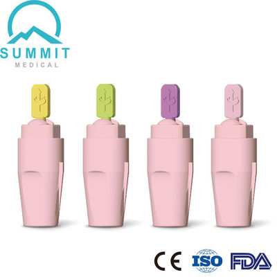 Gamma sterilizzato auto ritrattile Safety Lancet Aglio 21G 2.2mm Giallo