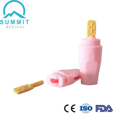 Lancet automatico sterile con ago retrattile completamente nascosto, 21G 2,2 mm