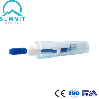 30G 1.5mm Safety Blood Lancet con ago di lancet auto-ritrattivo