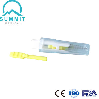 Lancet di sicurezza monouso con meccanismo di puntura automatica 26G 1,8 mm giallo