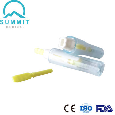 Lancet di sicurezza monouso con meccanismo di puntura automatica 26G 1,8 mm giallo