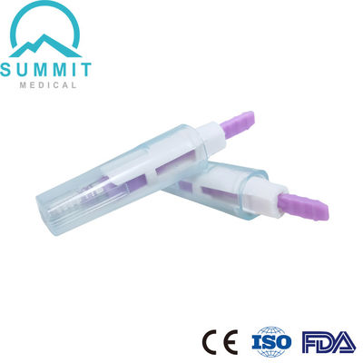 Lancetta di sicurezza a pressione attiva sterile 28G 1.8mm viola 100 pezzi per scatola