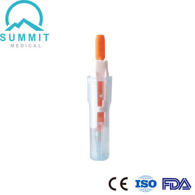 Aglio di lancetta di sicurezza sterile usa e getta 21G 2,2 mm, 100 lancette di sangue per scatola