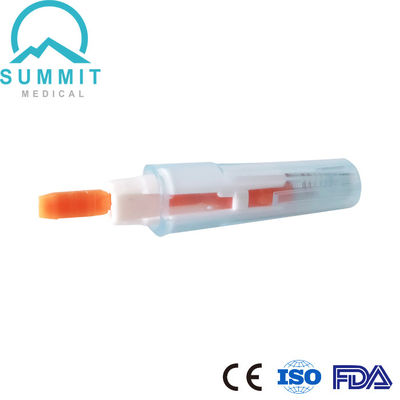 Aglio di lancetta di sicurezza sterile usa e getta 21G 2,2 mm, 100 lancette di sangue per scatola
