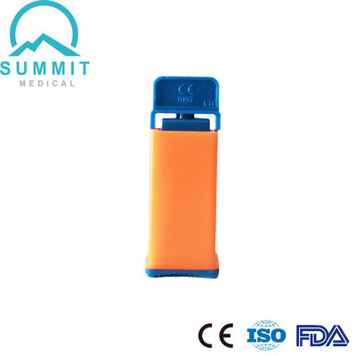 Dispositivo di lancio automatico di uso singolo di sicurezza Lancet di sangue 21G 2,2 mm Arancione