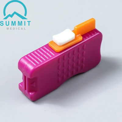 Micro spazzatura lama tallone bastone di sicurezza lancet 0,85 mm * 1,75 mm, viola