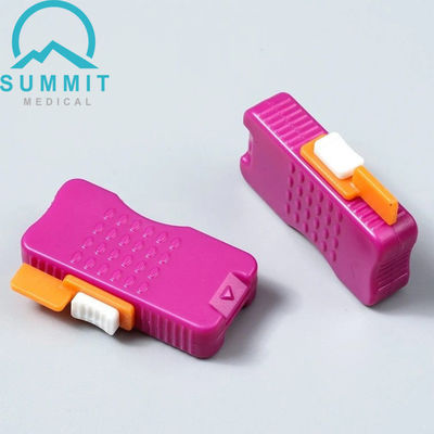 Micro spazzatura lama tallone bastone di sicurezza lancet 0,85 mm * 1,75 mm, viola