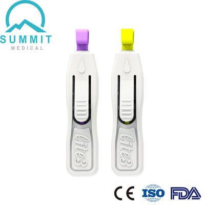 Innovativo bottone di qualità di sicurezza attivato Lancet di sangue 26G 28G profondità 1,8 mm