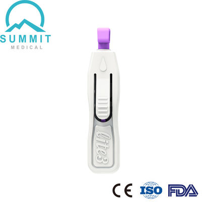 Innovativo bottone di qualità di sicurezza attivato Lancet di sangue 26G 28G profondità 1,8 mm