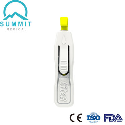 Innovativo bottone di qualità di sicurezza attivato Lancet di sangue 26G 28G profondità 1,8 mm