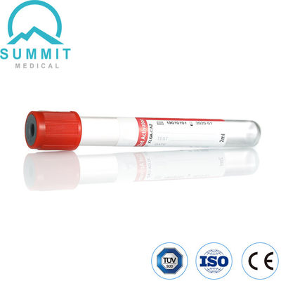 Tubo per l'attivazione del coagulo a tappeto rosso, tipo vuoto, tubo PET, 13 mm*75 mm