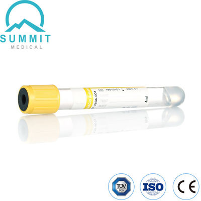 Gel giallo top e tubo attivatore del coagulo per la raccolta di sangue 4 ml