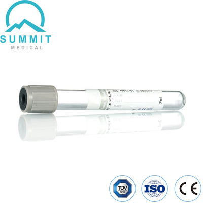 2 ml di tubo di glucosio, gray top, additivo di fluoruro di sodio con K2EDTA