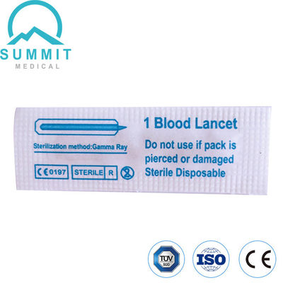 Lancetta di sangue sterile di acciaio inossidabile della puntura del dito con CE