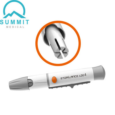 Tecnologia Painfree di Pen Adjustable Lancing Device With della lancetta di sangue di sicurezza