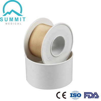 2.5cmX5m Tan Silk Surgical Adhesive Plaster con la bobina di plastica