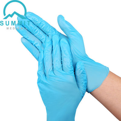 Guanti eliminabili medici dell'esame del nitrile blu 240mm
