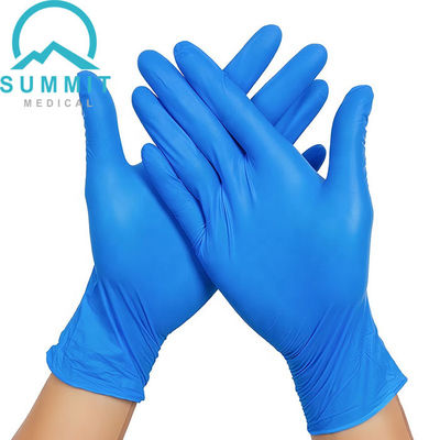 Blu 3,5 MIL Disposable Examination Gloves, guanti medici liberi dell'esame del nitrile del lattice