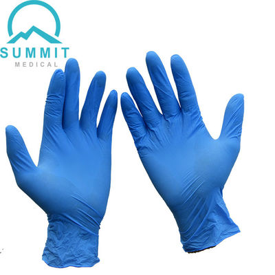 Blu 3,5 MIL Disposable Examination Gloves, guanti medici liberi dell'esame del nitrile del lattice