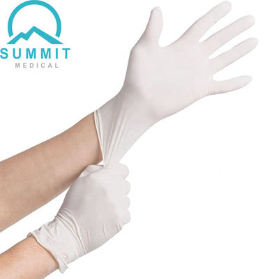 i guanti eliminabili medici dell'esame di 0.08mm, spolverizzano i guanti chirurgici del lattice sterile libero