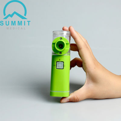 Uso domestico Mesh Nebulizers portatile, inalatore ultrasonico verde di asma del nebulizzatore