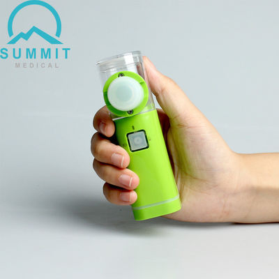 Uso domestico Mesh Nebulizers portatile, inalatore ultrasonico verde di asma del nebulizzatore