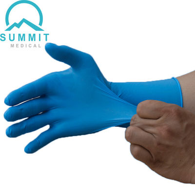 Guanti medici strutturati liberi dell'esame del nitrile del lattice EN455