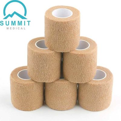 L'involucro 2 della fasciatura di Tan Color Nonwoven Self Adherent misura X in pollici 5 yarde