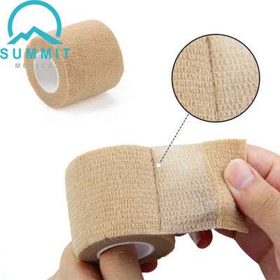 L'involucro 2 della fasciatura di Tan Color Nonwoven Self Adherent misura X in pollici 5 yarde