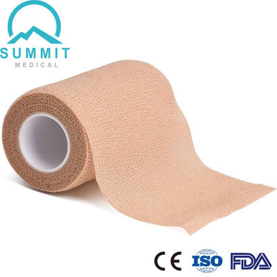 4 pollici X 5 yarde autoadesivo non tessuto di Tan Elastic Cohesive Bandage