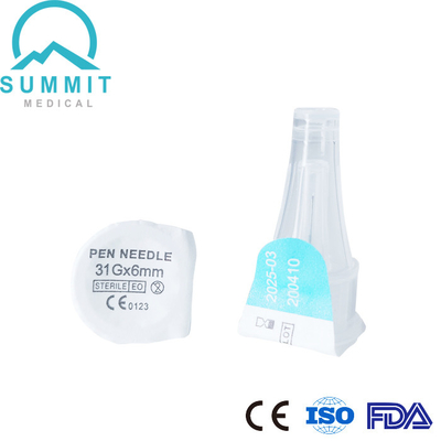 Il CE ha approvato Pen Needles diabetico eliminabile per l'iniezione 31G 6mm dell'insulina