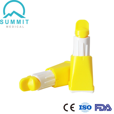 Lancetta di sangue di sicurezza 26G con 3 profondità 1.3mm 1.8mm 2.3mm per i sistemi diagnostici del sangue