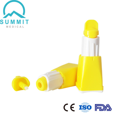 Lancetta di sangue di sicurezza 26G con 3 profondità 1.3mm 1.8mm 2.3mm per i sistemi diagnostici del sangue