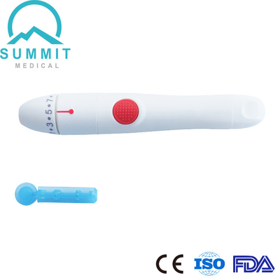 Lancetta di sangue automatica regolabile di 10 profondità Pen Finger Pricking Lancing Device