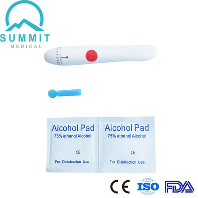 Lancetta di sangue automatica regolabile di 10 profondità Pen Finger Pricking Lancing Device