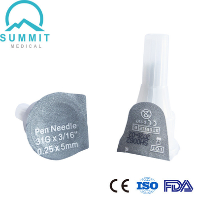 Iniezione ultra sottile 31G 5 millimetro 100/Box di Pen Needles For Comfortable Insulin