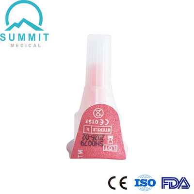 32G 4mm Pen Needles For Insulin Pens 100 pezzi di colore della pesca